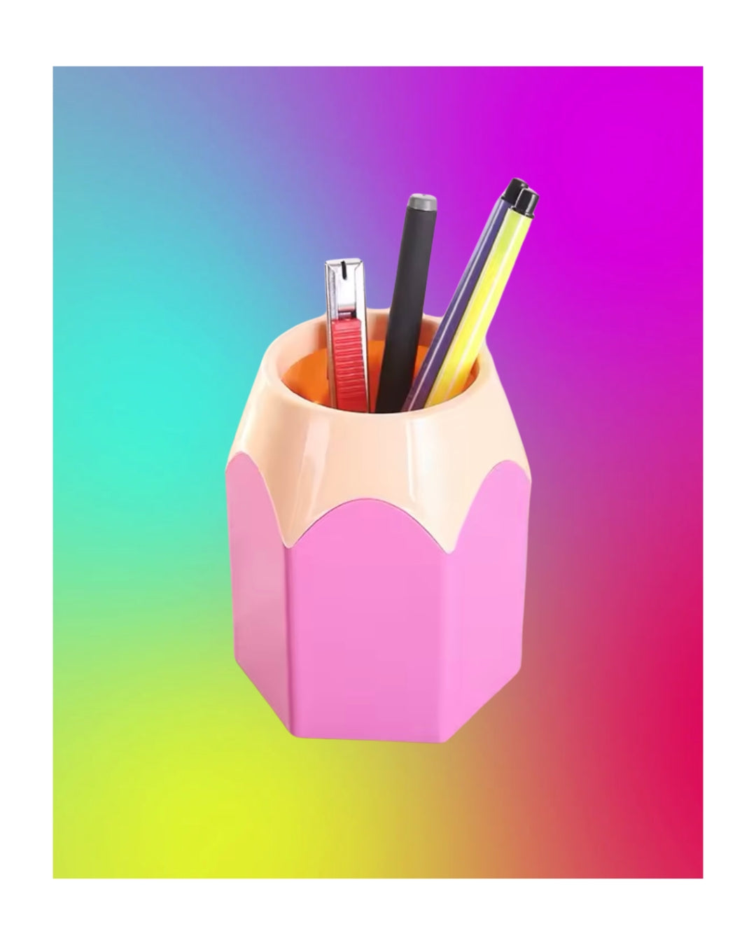 Portalápices Lápiz Rosado